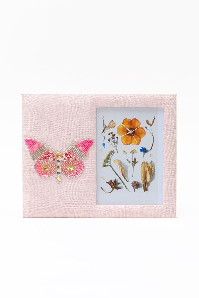 Multicolored Butterfly Embroidered Photo-Frame